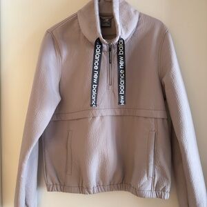 New Balance Women's Taupe Half-Zip Utility Pullover